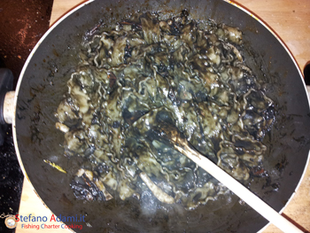 Mafalde al nero di seppia