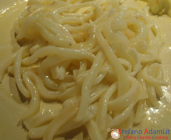 Gli spaghetti di calamaro