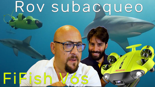 ROV subacqueo FiFish v6 il drone per esplorare il fondo del mare