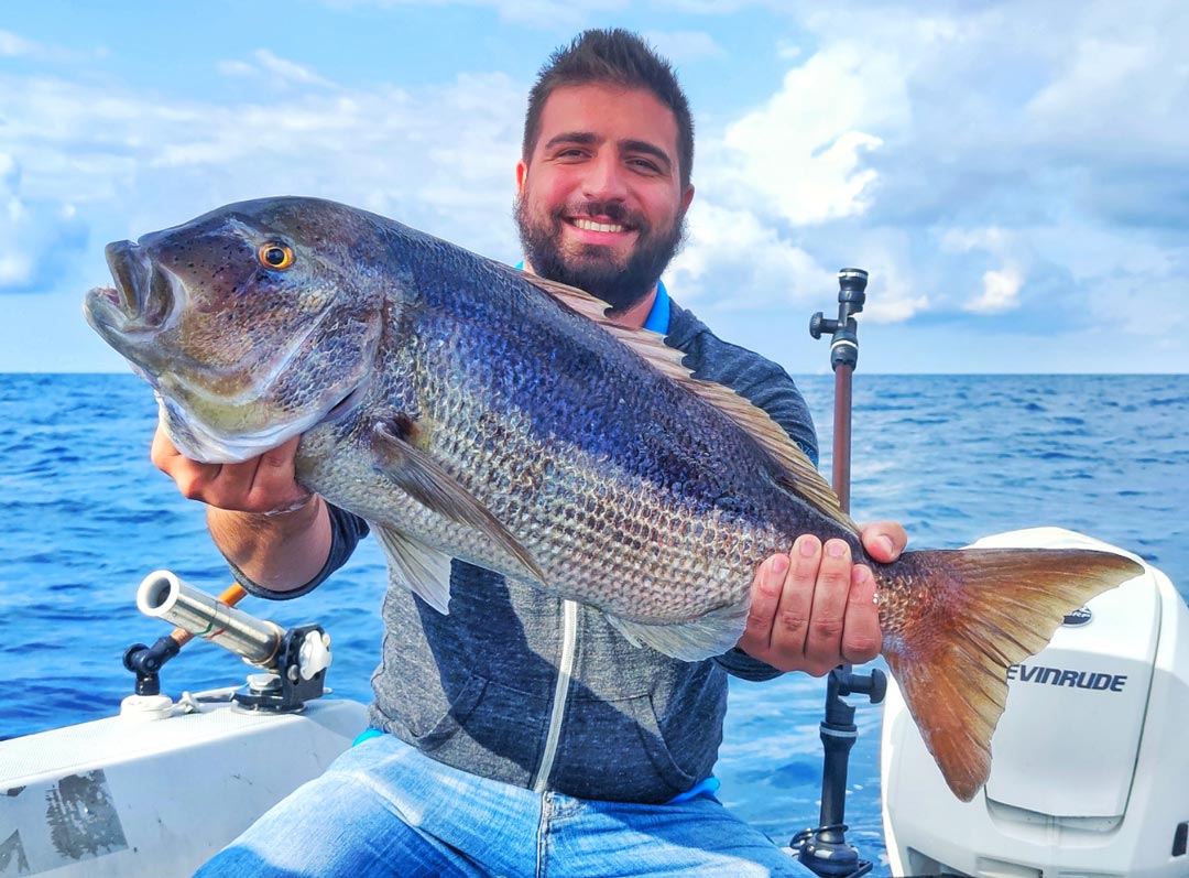 uscite di pesca in Sardegna con Stefano Adami dentice